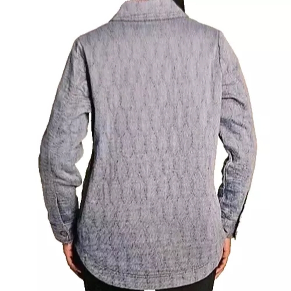 Women's Blue Quilted Jacket - Picture 5 of 6